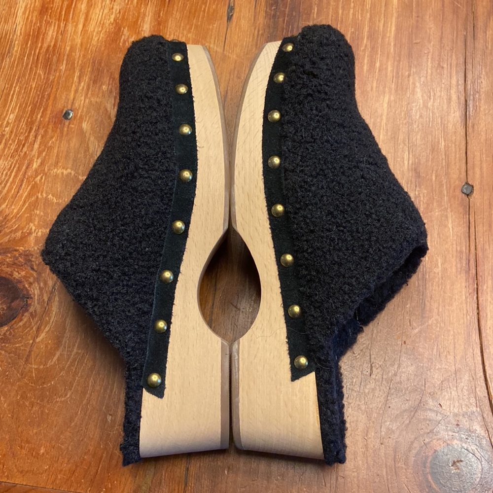J Crew Curly Faux Shearling Clog - Picture 5 of 7